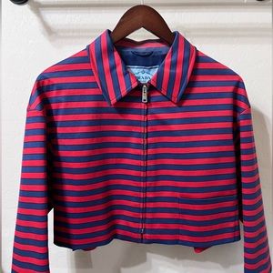 WOMENS PRADA MILANO JACQUARD STRIPED JACKET- impossible to find